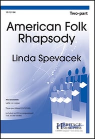 American Folk Rhapsody Two-Part choral sheet music cover Thumbnail